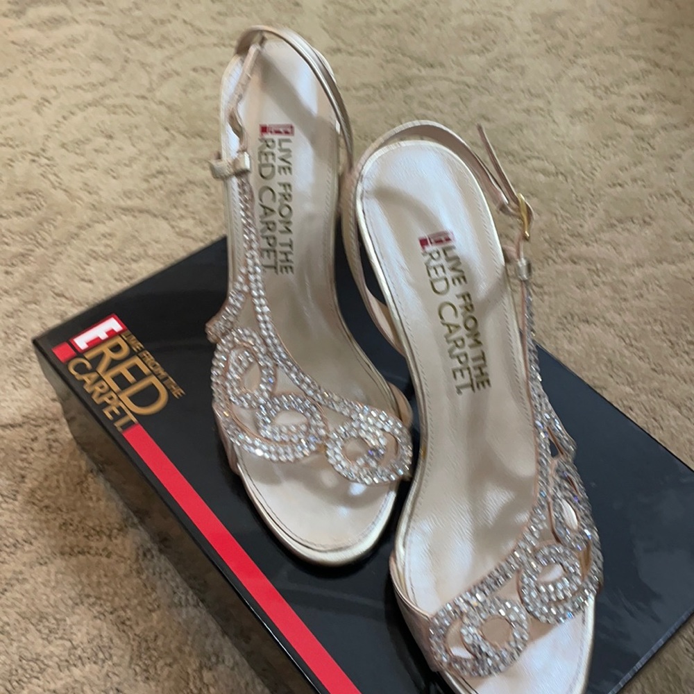 Gold Metallic heels